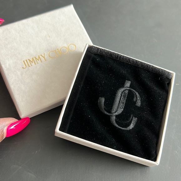 🌸 JIMMY CHOO Gold Logo Double Compact Mirror BNIB - Picture 3 of 9